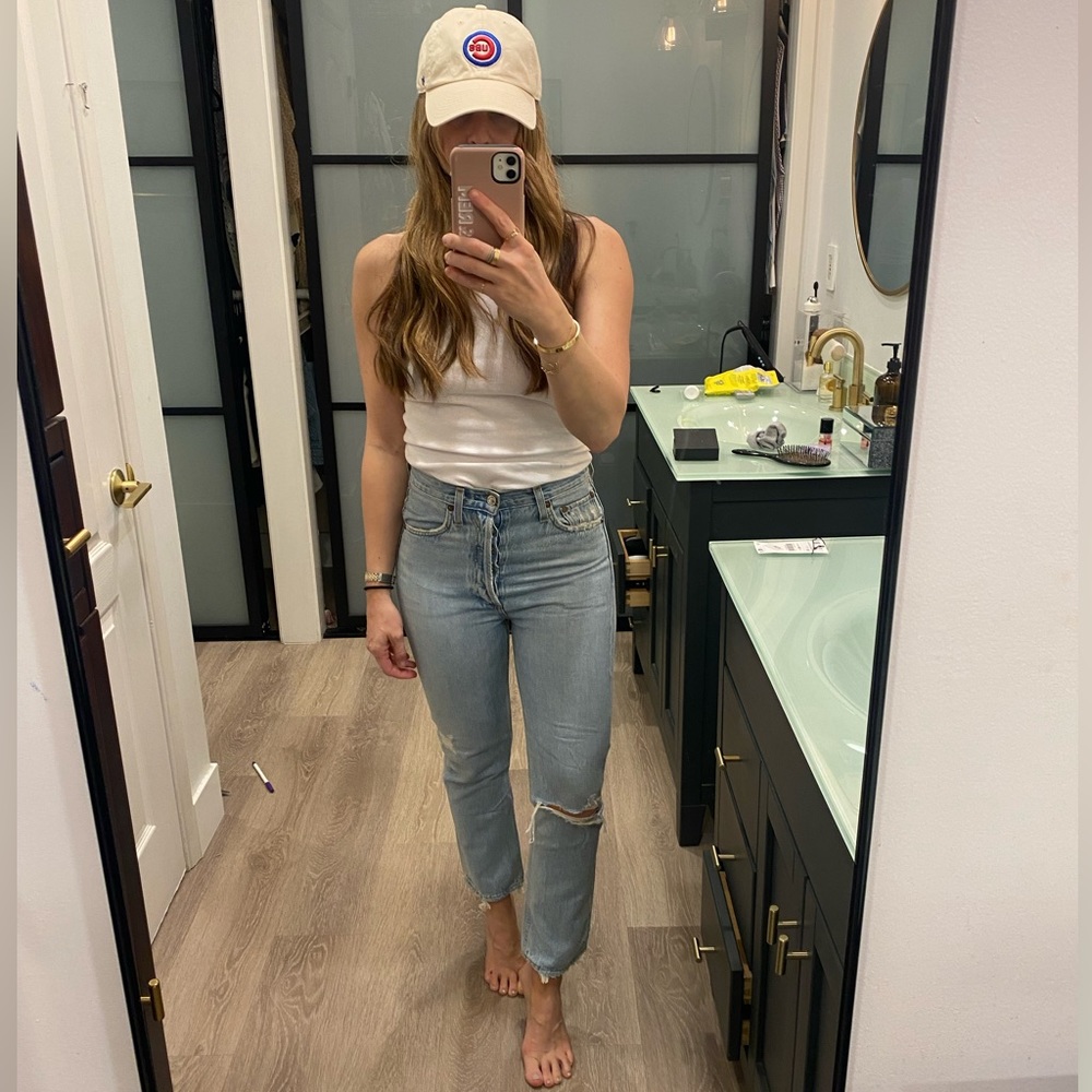 AGOLDE Riley Crop Jean Size 24